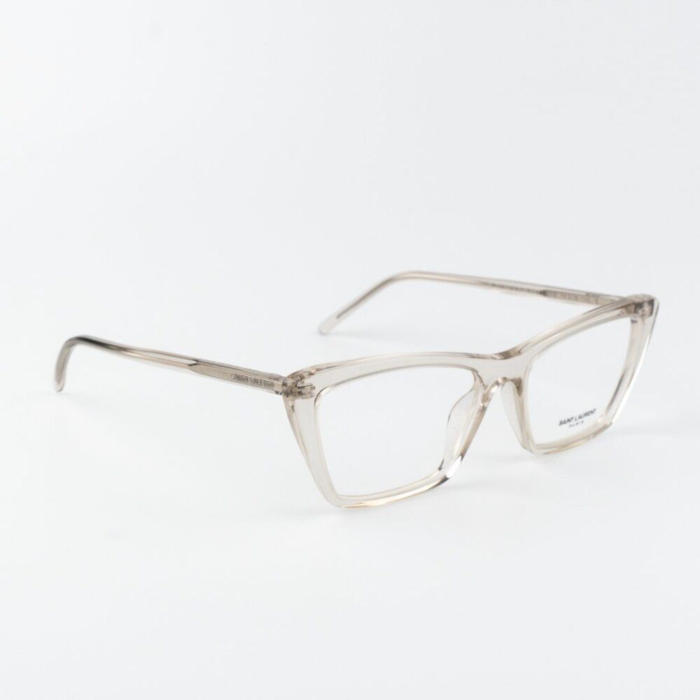 Saint Laurent Women Eyeglasses Beige Cat Eye SL737 MICA THIN OPT 004 BRAND NEW - Picture 9 of 12